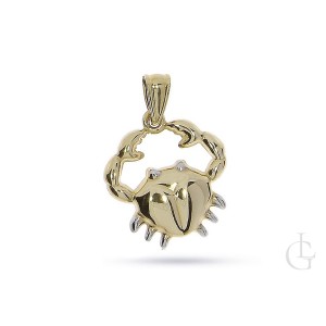 Rak znak zodiaku złota zawieszka pr.0,585